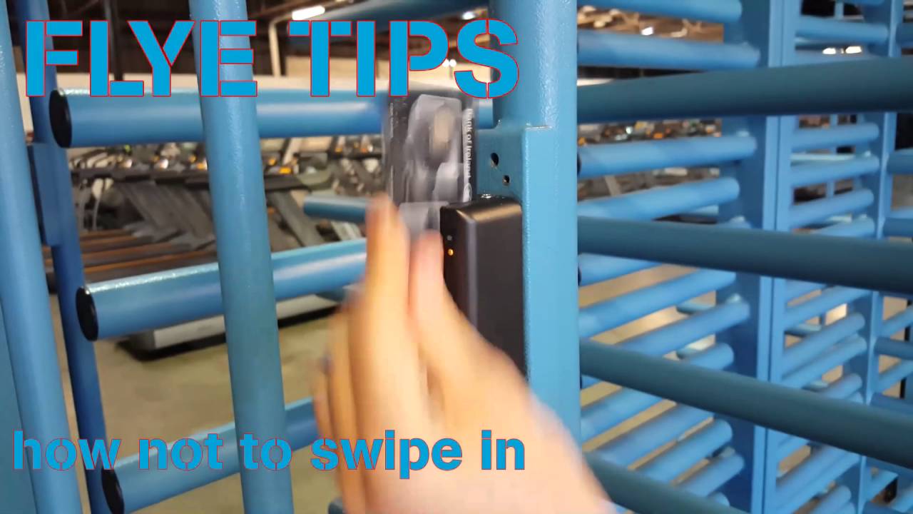 How to swipe into FLYEfit