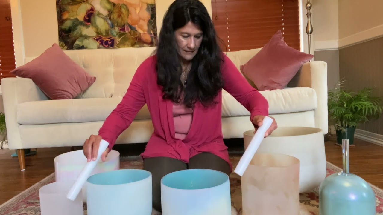 Sound bath with Crystal Singing Bowls