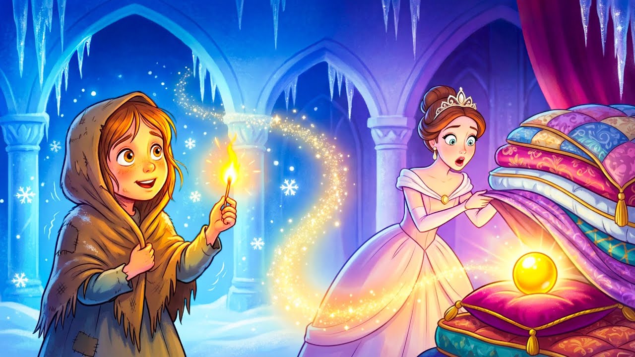The Little Match Girl & Princess Pea | Heartwarming Fairy Tale Mashup for Kids | Bedtime Stories