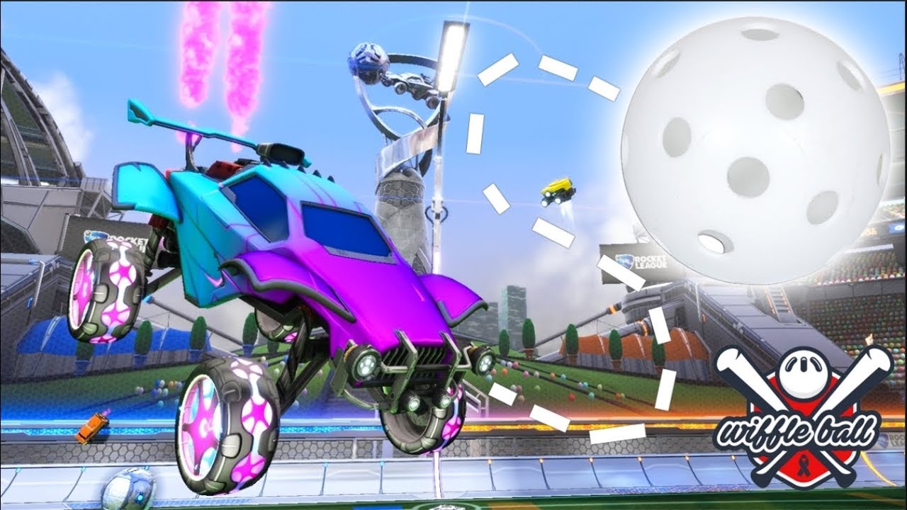 Rocket League with a WIFFLE BALL is 100x more fun!
