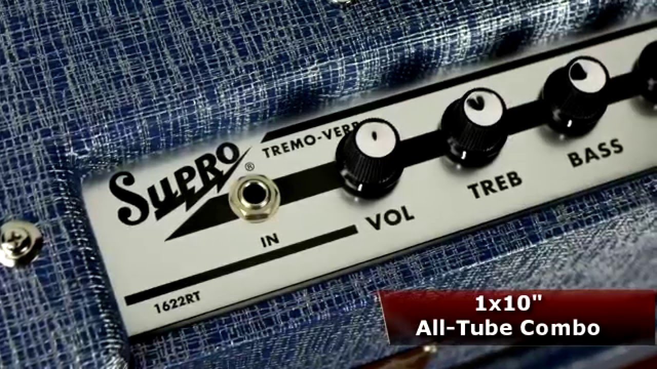 Supro 1622RT Tremo-Verb 1x10 Combo Amplifier Tone Report Demo by Andy Martin