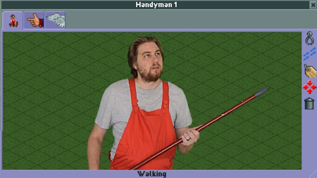 RollerCoaster Tycoon Handyman In Real Life