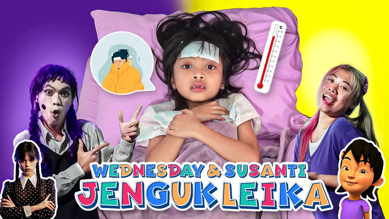 LEIKA DIJENGUK TOMPEL WEDNESDAY & SUSANTI UPIN IPIN SAAT SAKIT 😭 WEDNESDAY VS SUSANTI REBUTAN LEIKA