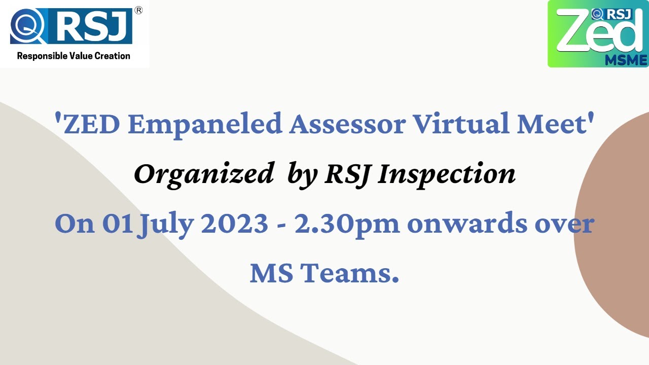 RSJ ZED Empanel Assessor Engagement Call  RSJ ZED MSME 20230701 112856 Meeting Recording