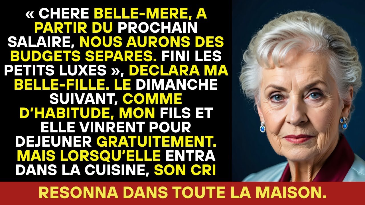 Chérie, dès le prochain salaire, on aura des budgets distincts. Fini les extravagances.
