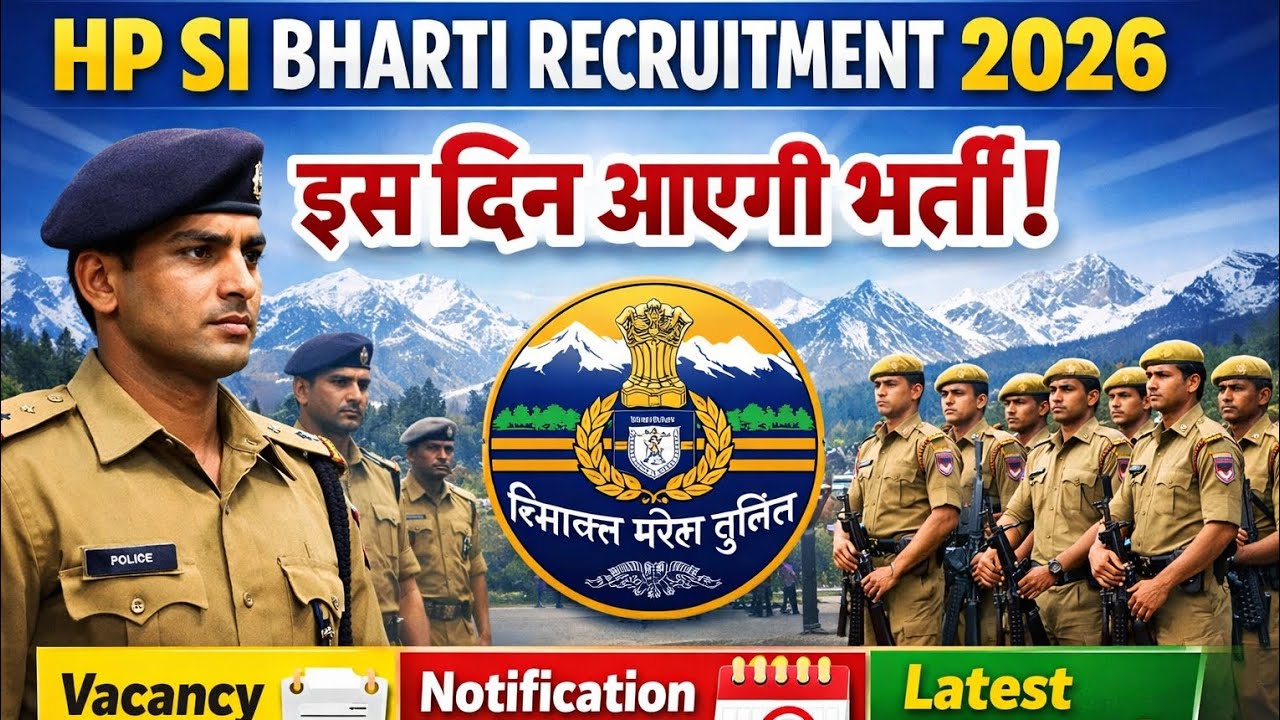 HP Sub Inspector Bharti 2026 || Sub Inspector Bharti Notification Update||Vaccancey HPRCA