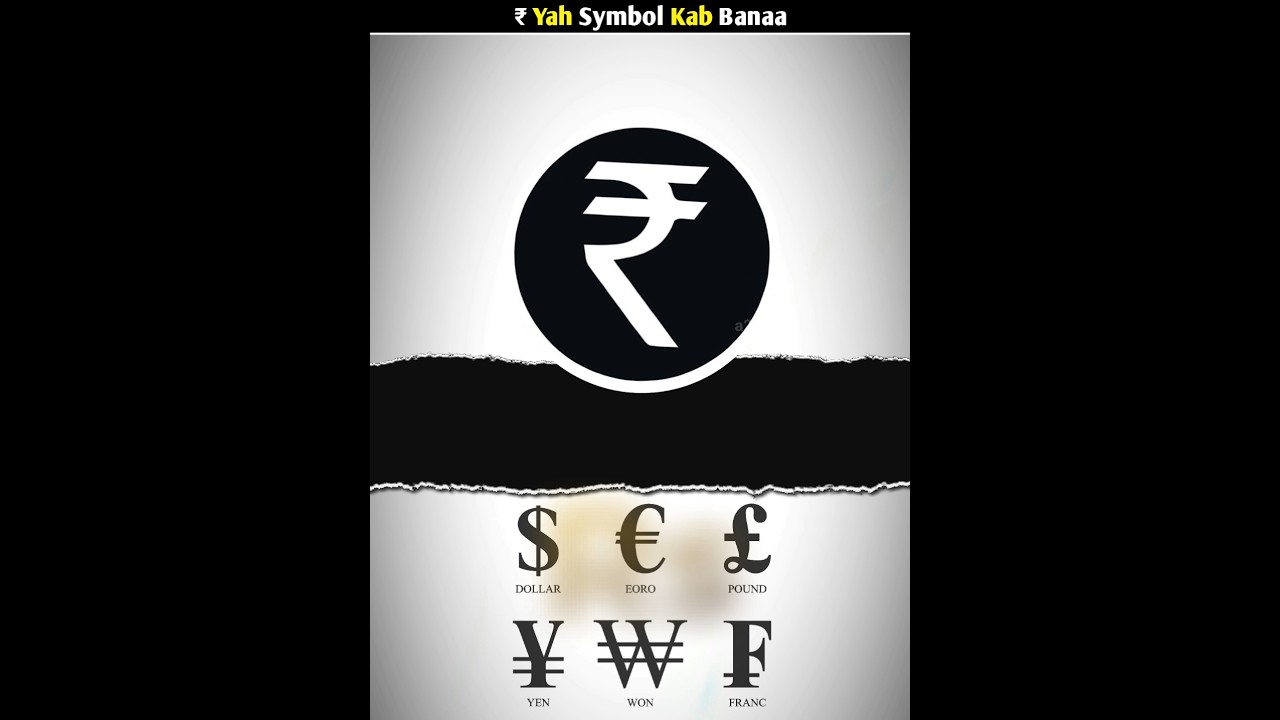 When was India's rupee symbol ₹ created?