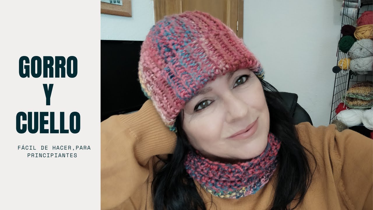 Como tejer Gorro y Cuello a crochet (Principiantes)