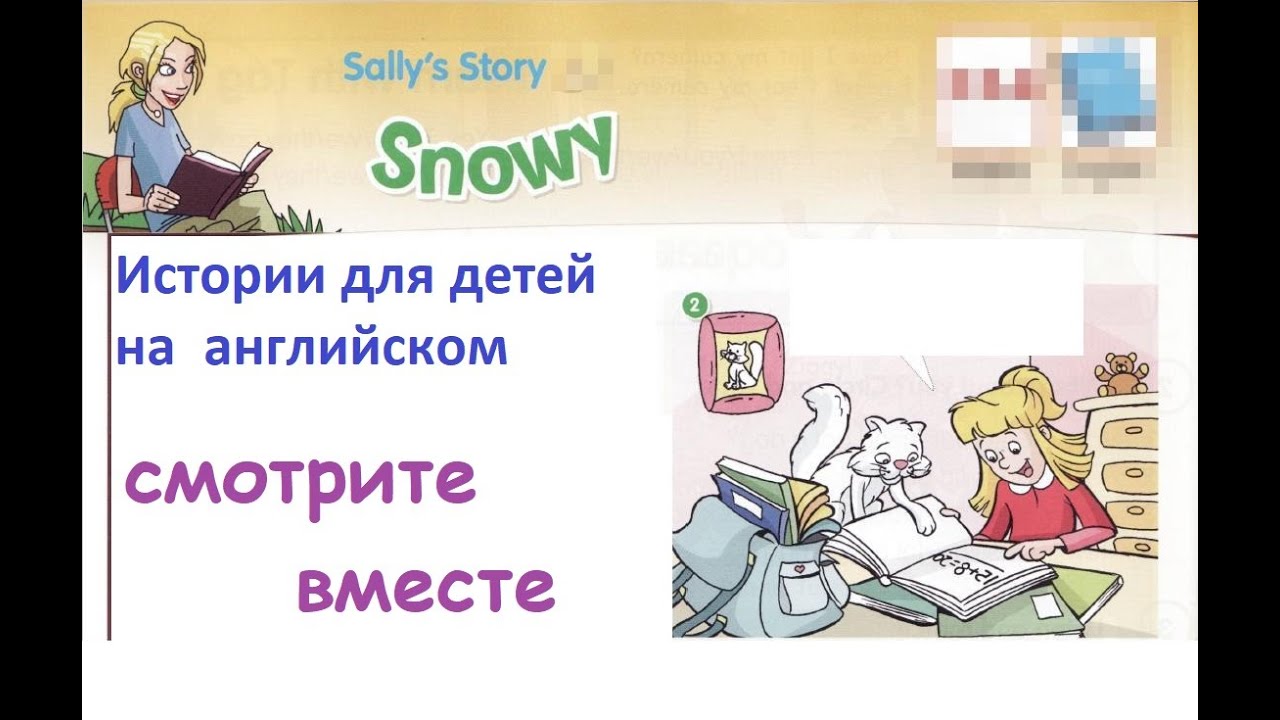 Sally's story "Snowy" (have got/has got History, Math, PE, Art, English)