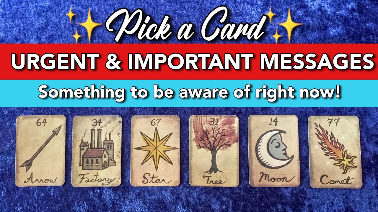 URGENT MESSAGES: SOMETHING TO BE AWARE OF 🧐 PICK A CARD TAROT READING 🔮