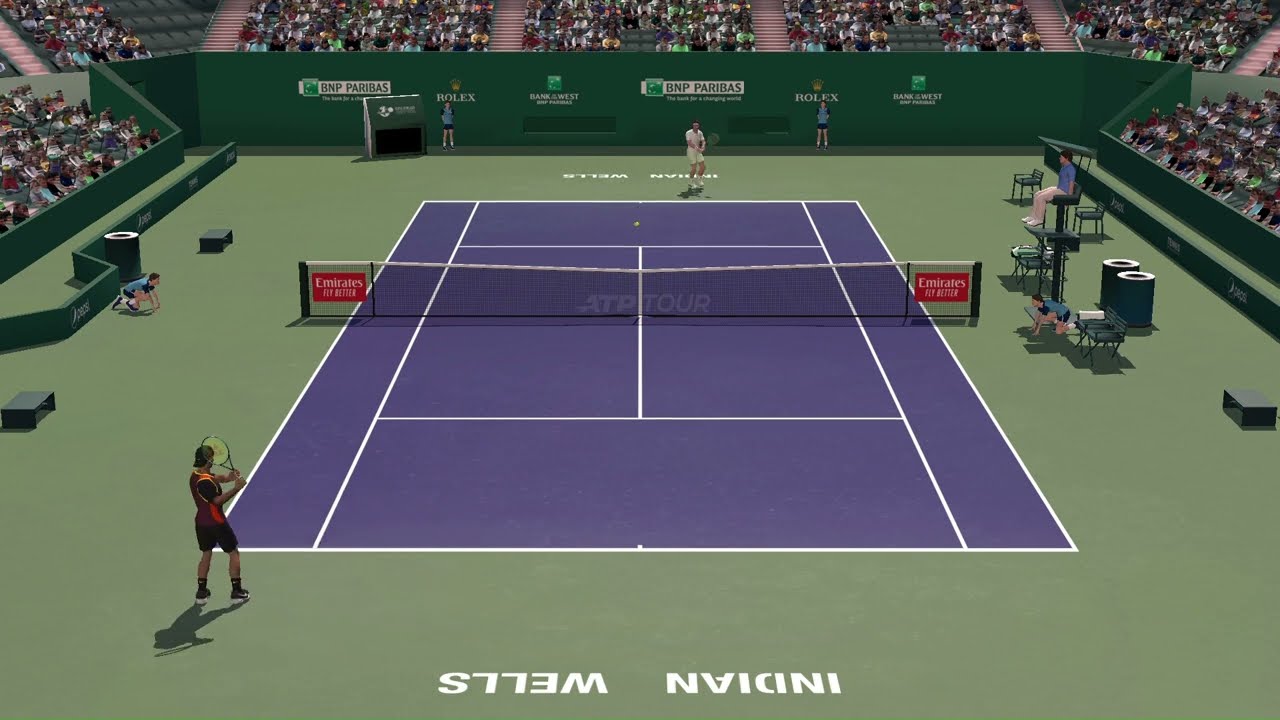 Kyrgios vs Tsitsipas Set Highlights | Indian Wells| Full Ace Tennis Simulator