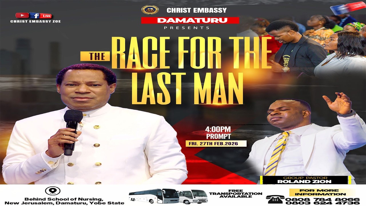 The Race For The Last Man With Pastor Roland Zion || 27th February 2026 (Damaturu)