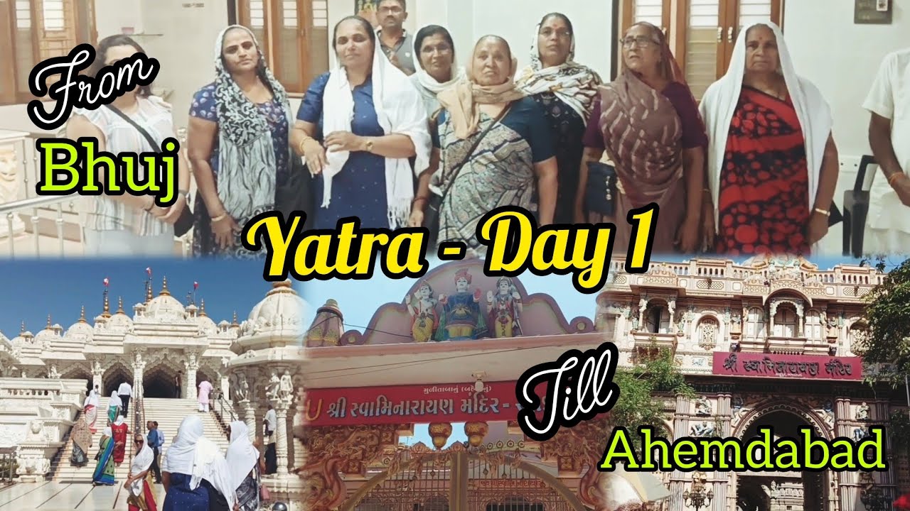 The journey begins!😁| Bhuj to Ahmedabad | YATRA DAIRIES - Day 1!!🙏