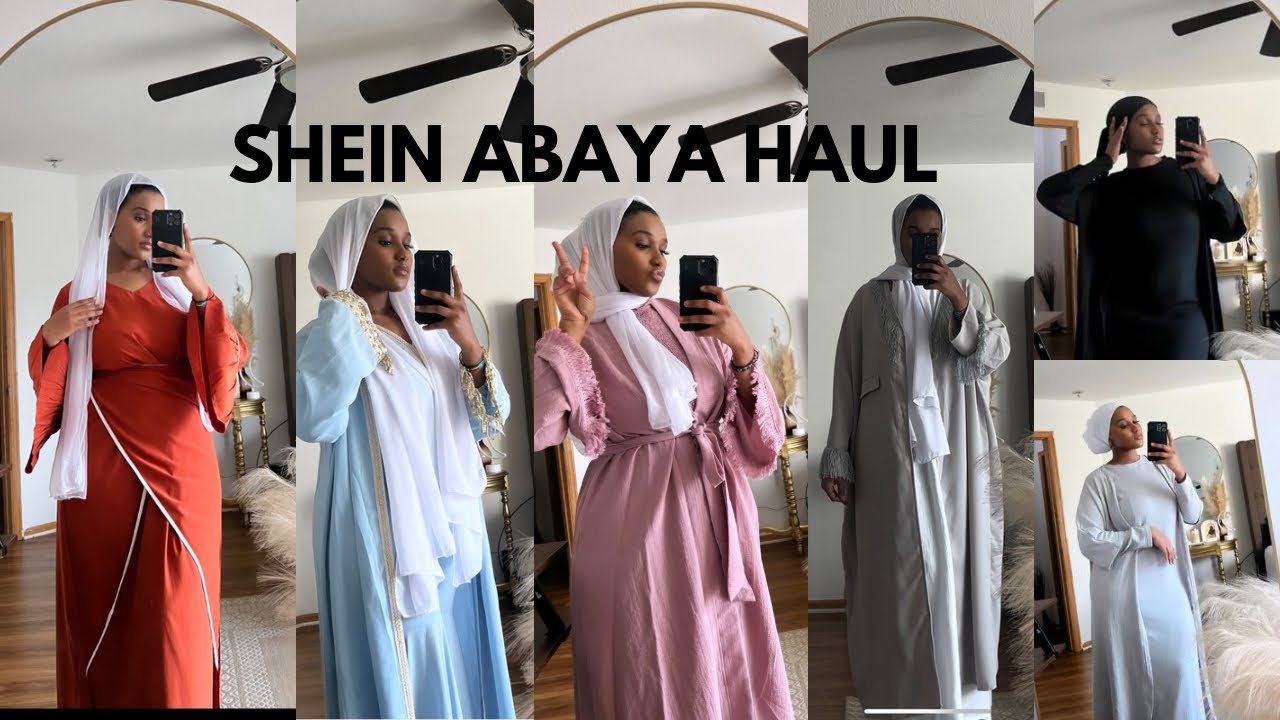 SHEIN ABAYA HAUL| Eid inspired Abaya haul, SHEIN abaya review, shein abayas| RAMADAN 2023. 