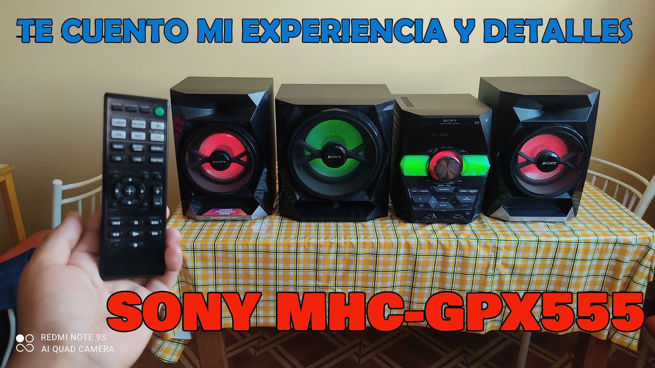 Mi experiencia con SONY MHC-GPX555, detalles, puertos, etc