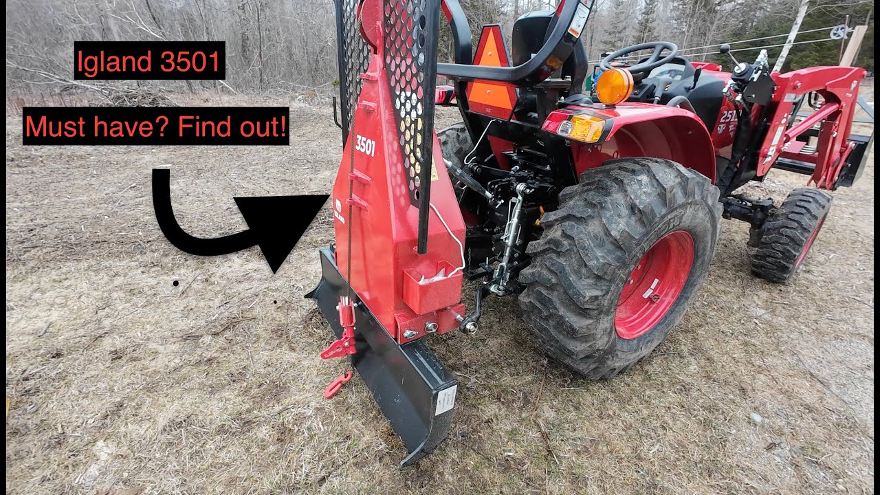 Igland 3501 Winch | PTO shaft shortened | DIY Logging