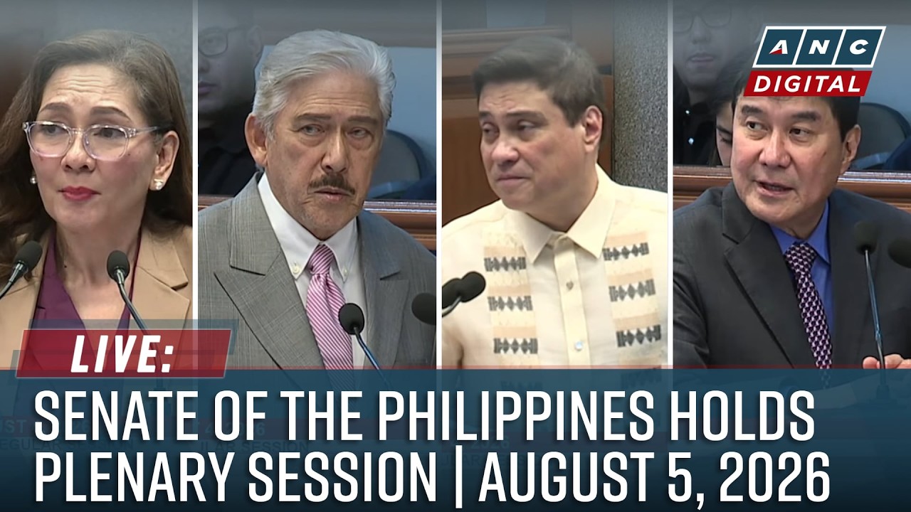 LIVE: Senate of the Philippines holds plenary session | ABS-CBN News (August 5, 2026)