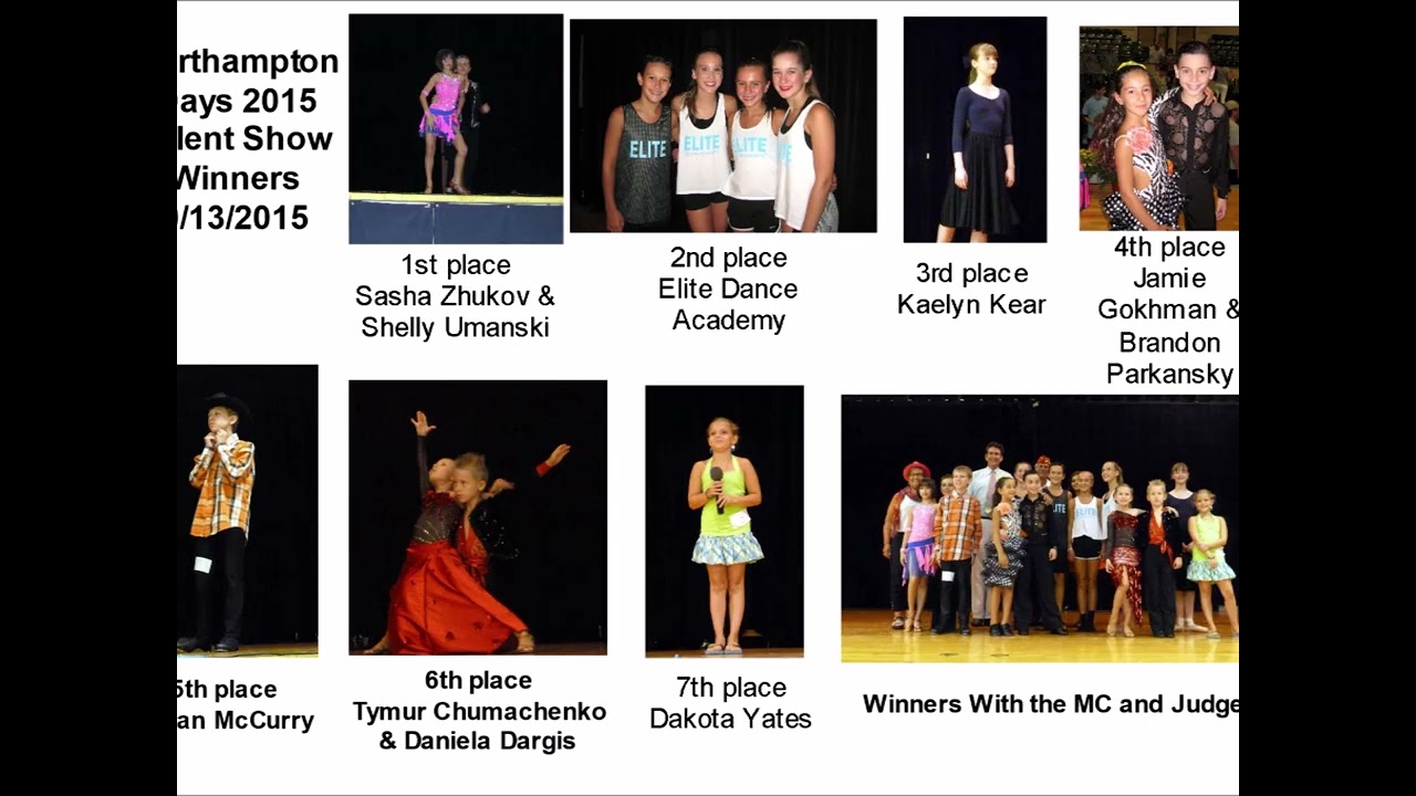 Northampton Talent Show Winners 2009 through 2025