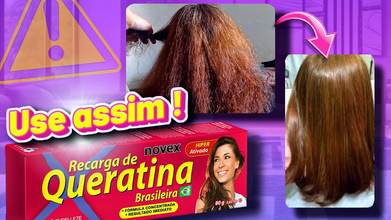 Recarga de queratina novex antes e depois |Recarga de queratina novex resenha