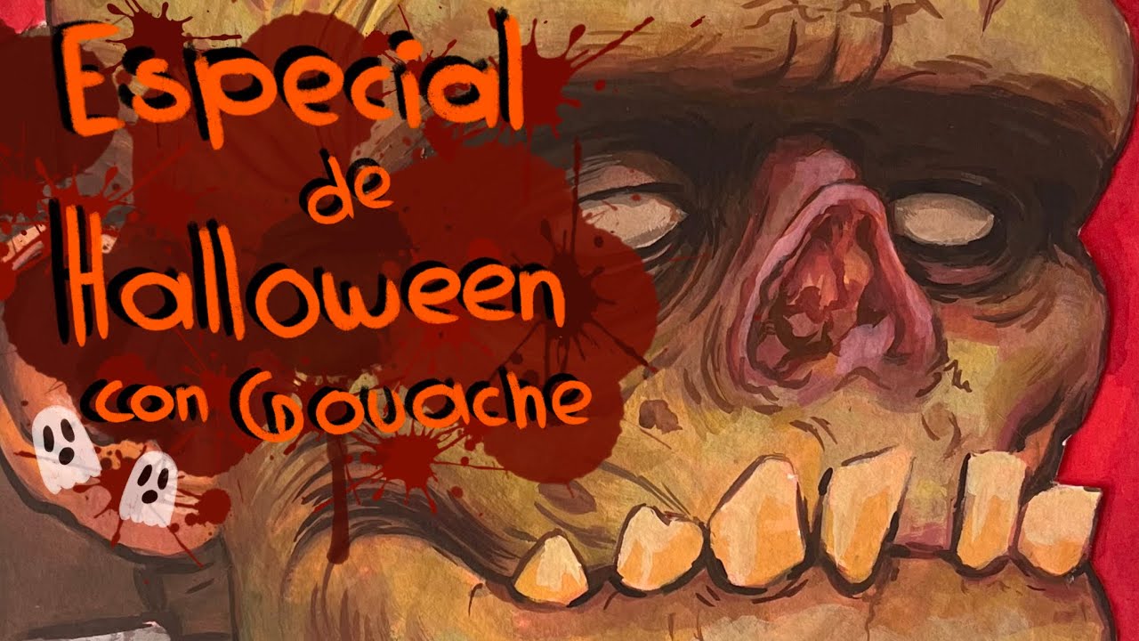 Especial halloweeen con gouache🎃 Speedpaint+tips •paoocede