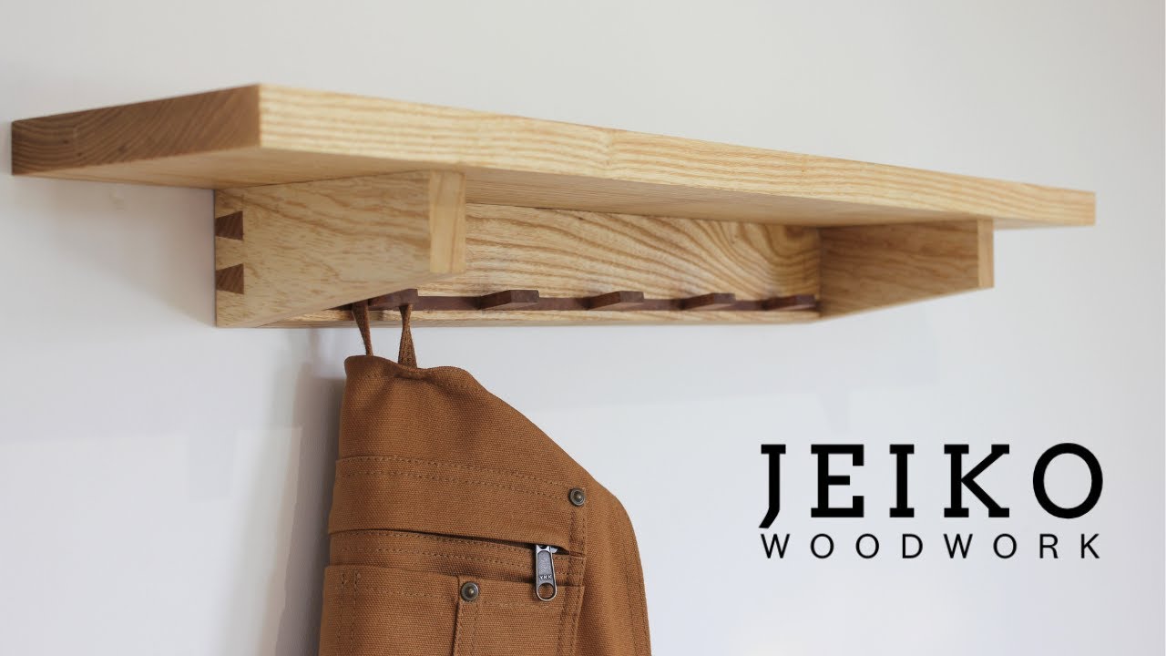 Making A Dovetailed Shelf With Cantilevered Hooks
