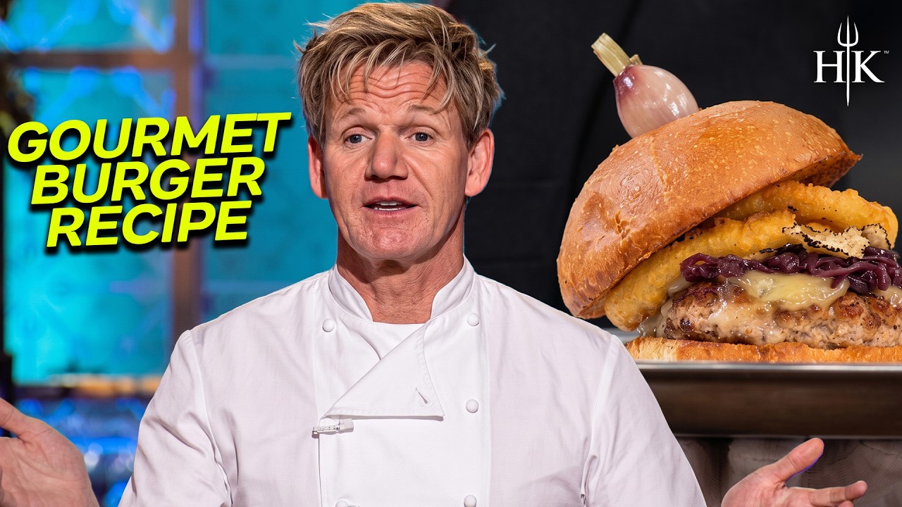 Gordon Ramsay Reveals a $100 Gourmet Burger | Hell's Kitchen USA