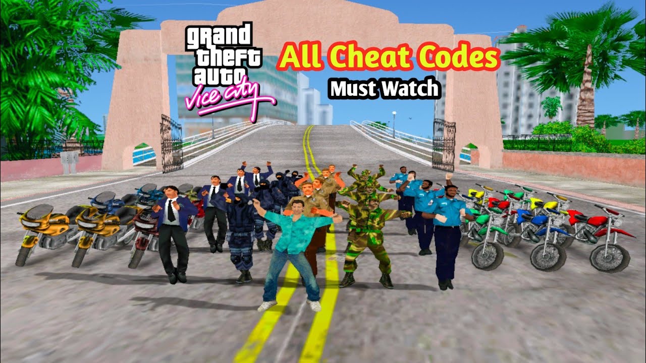 GTA Vice City All Cheat Codes For PC _ 55 Cheats