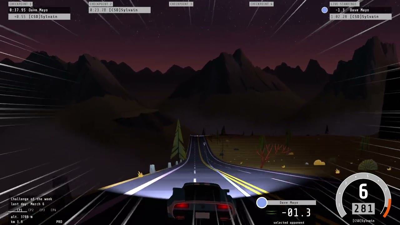 I had a slightly better last corner exit speed.