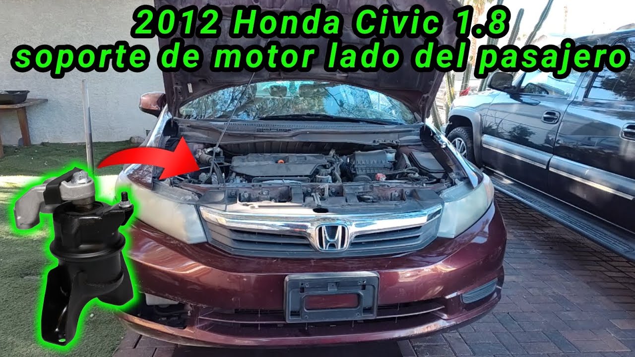 2012 Honda Civic 1.8 Cómo cambiar el soporte de motor del lado del pasajero 