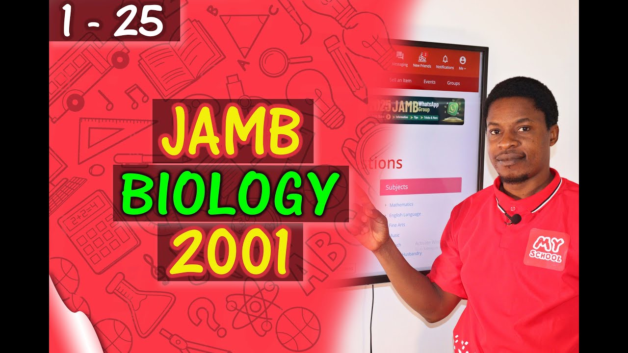 JAMB CBT Biology 2001 Past Questions 1 - 25