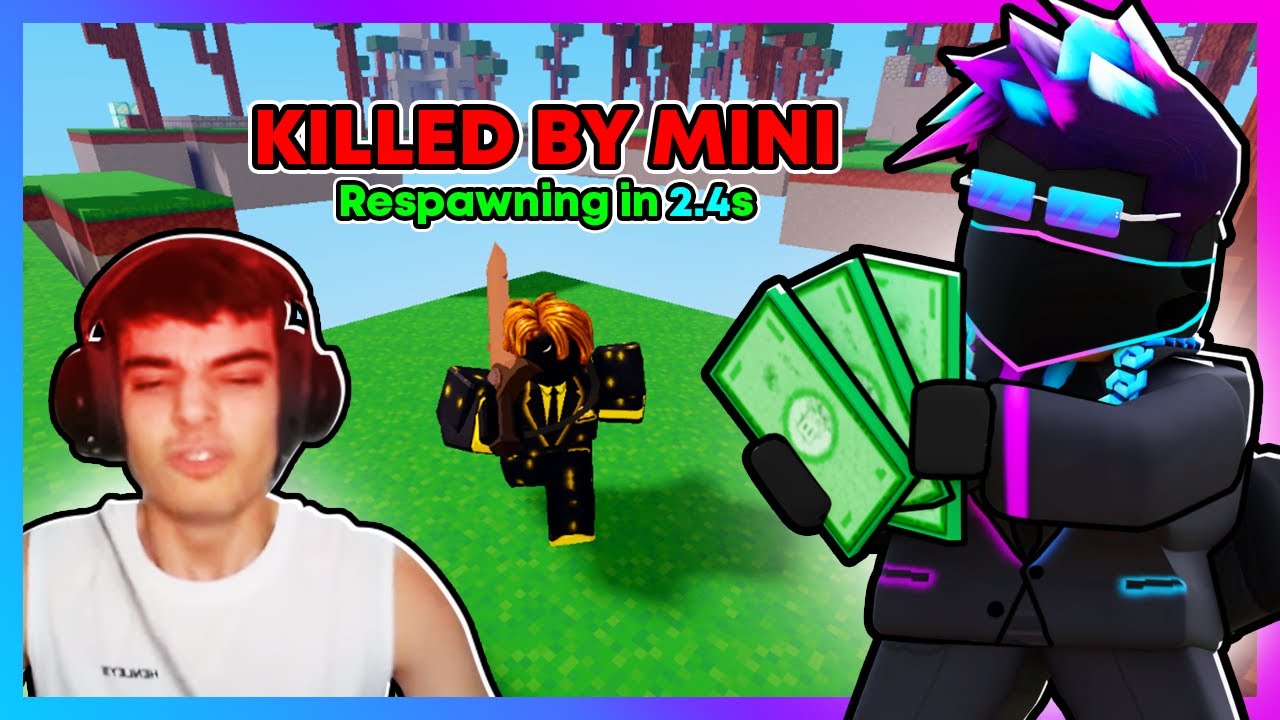 I 1v1'ed a STREAMER For $100,000 Robux...(Roblox BedWars)