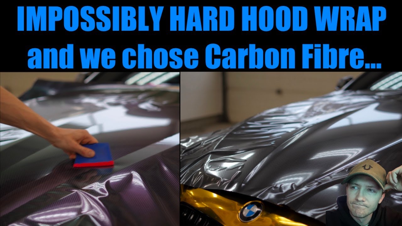 This BMW Hood was a NIGHTMARE to Wrap... and its in Carbon Fibre!