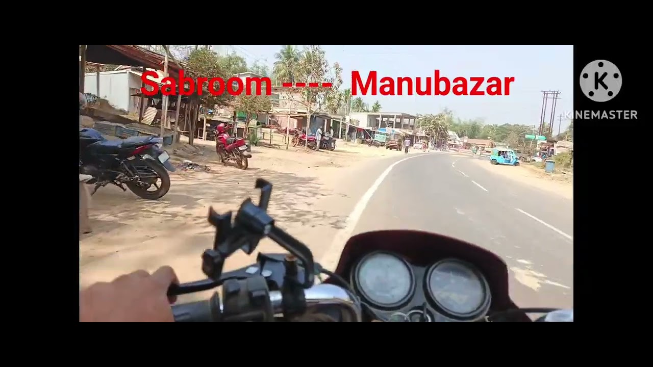 Sabroom to Agartala by bike 130km in 2 hour 