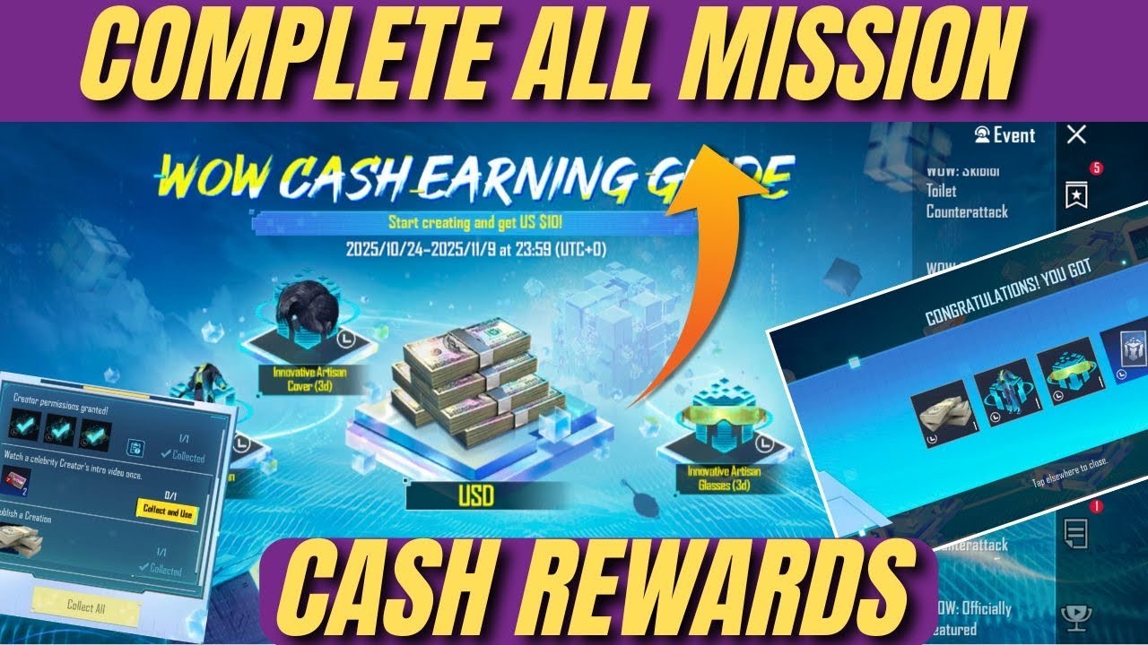 WOW CASH EARNING GUIDE | UNLOCK ALL MISSION CASH EARNING GUIDE | HOW TO APPLY INCENTIVISE PROGRAM