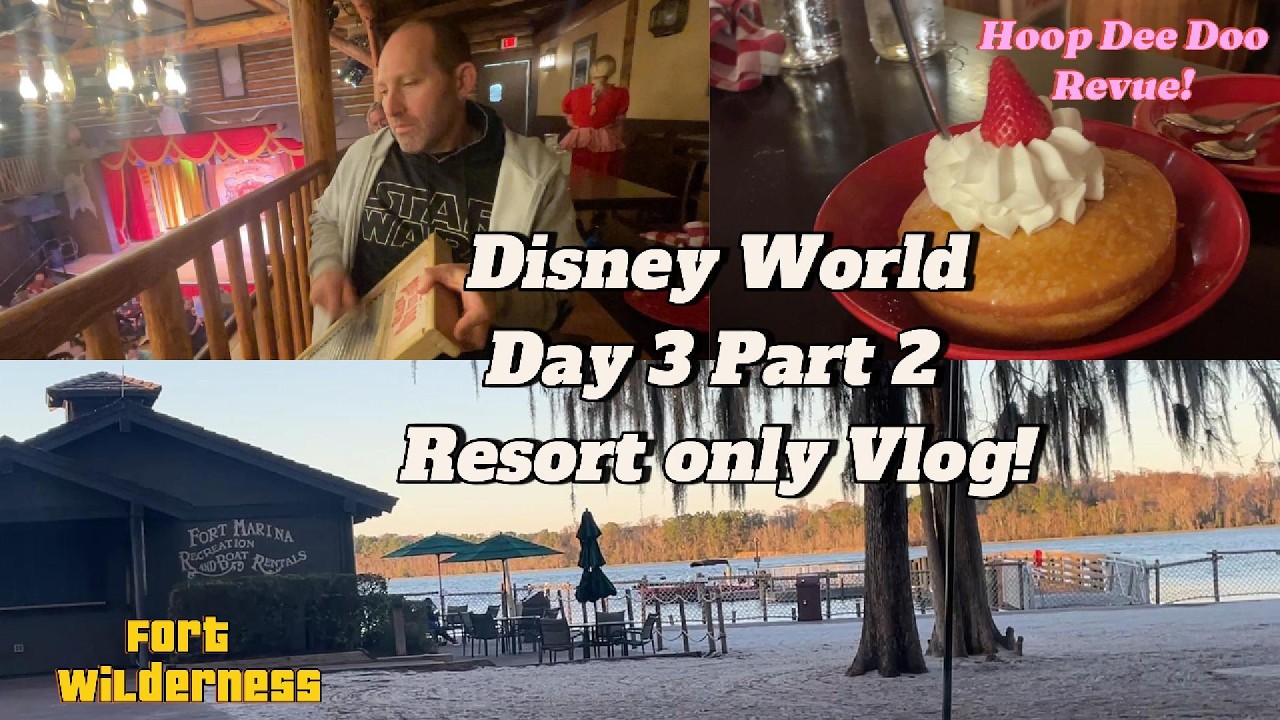 Disney World Day 3 Part 2 No parks Vlog, Hoop Dee Doo Revue & More!