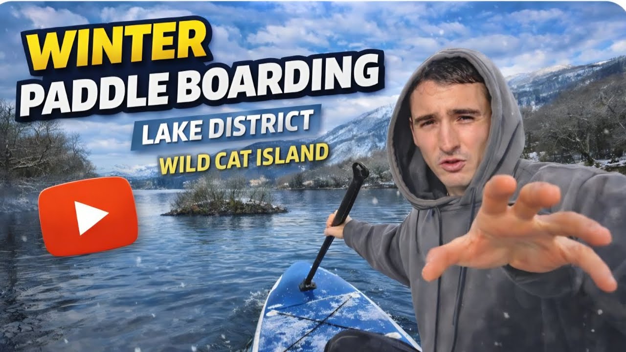 Winter Paddleboarding- Wild Cat Island | Coniston Lake | 100 View Special