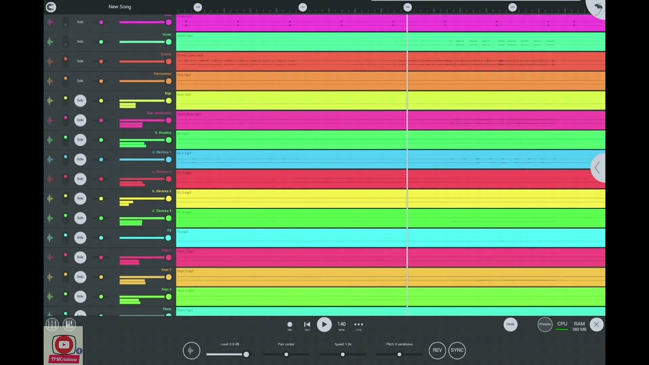 Secuencia multitrack - Let there be light - Hillsong UNITED