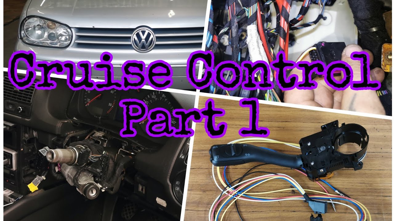 MK 4 Golf 2003 Cruise Control Retrofit using Ebay Stalk and Wiring. Dismantle and Wiring Part 1.