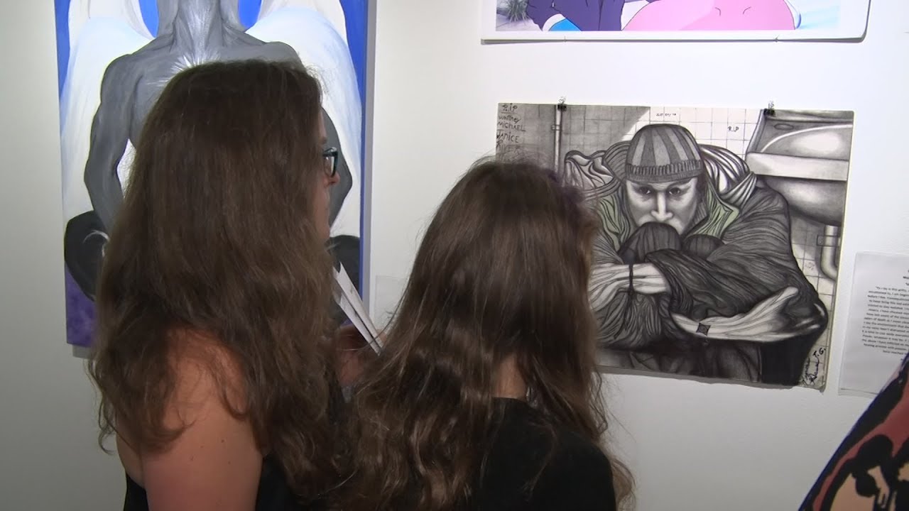 Art exhibition reveals pain of opioid addiction