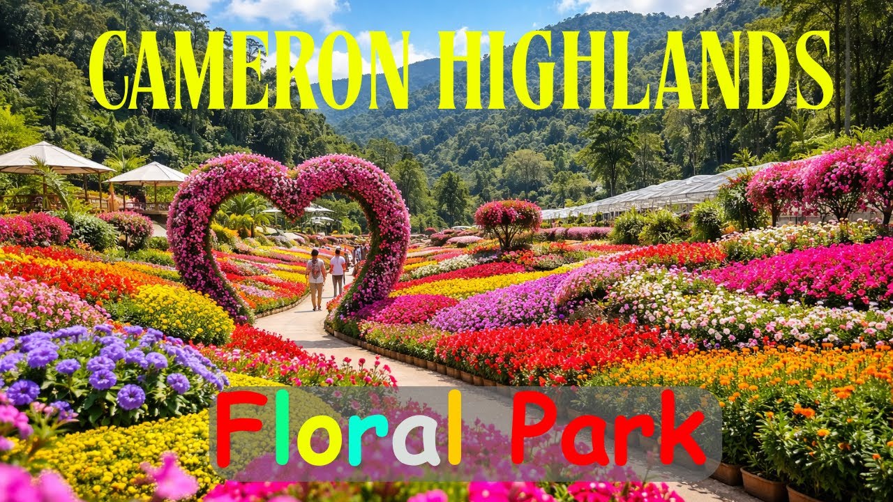 🇲🇾  Floral Park Cameron Highlands - Walking Through Paradise !