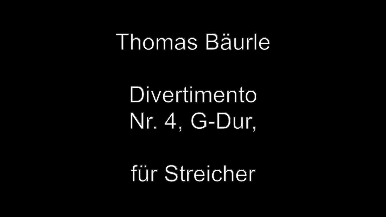 Neuer Titel: Sinfonia Nr. 5, G-Dur, für Streicher