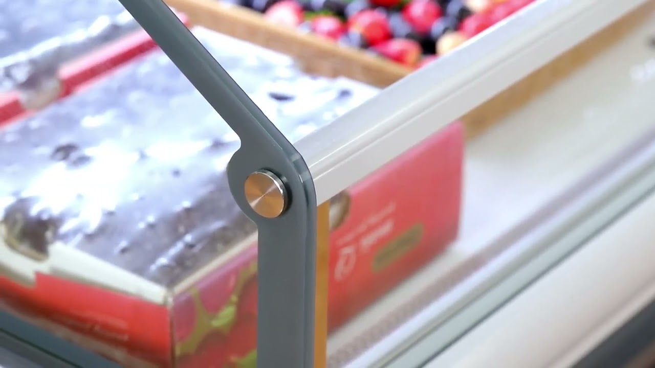 Fruits Shop Store Double Sides Display Chiller For Foods Vegetables Large Capacity