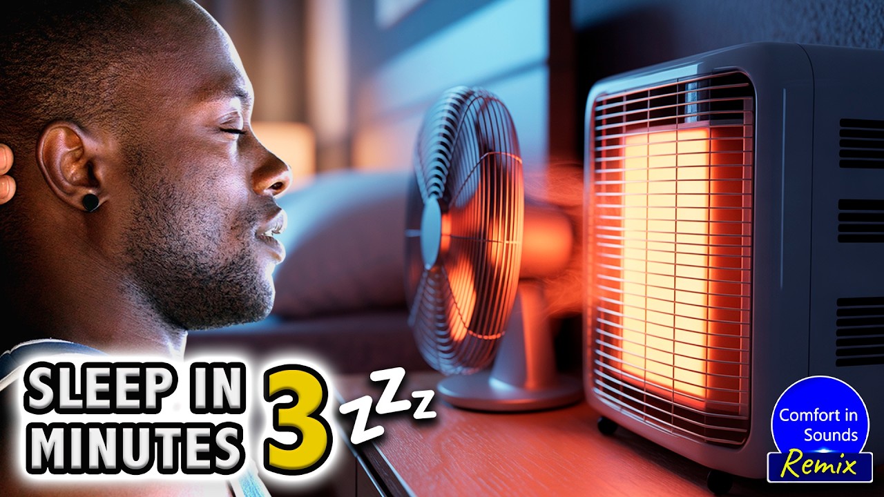 Уютный белый шум от вентилятора и обогревателя для глубокого сна | 10 часов