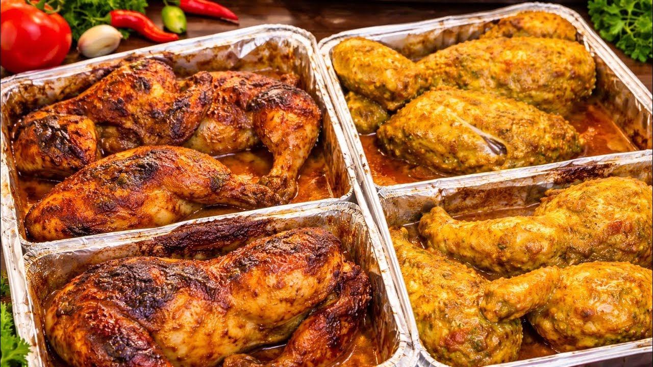 الفراخ المشوية في البيت بطعم يجنن 😍انسي المسلوقة بعد النهارده👌