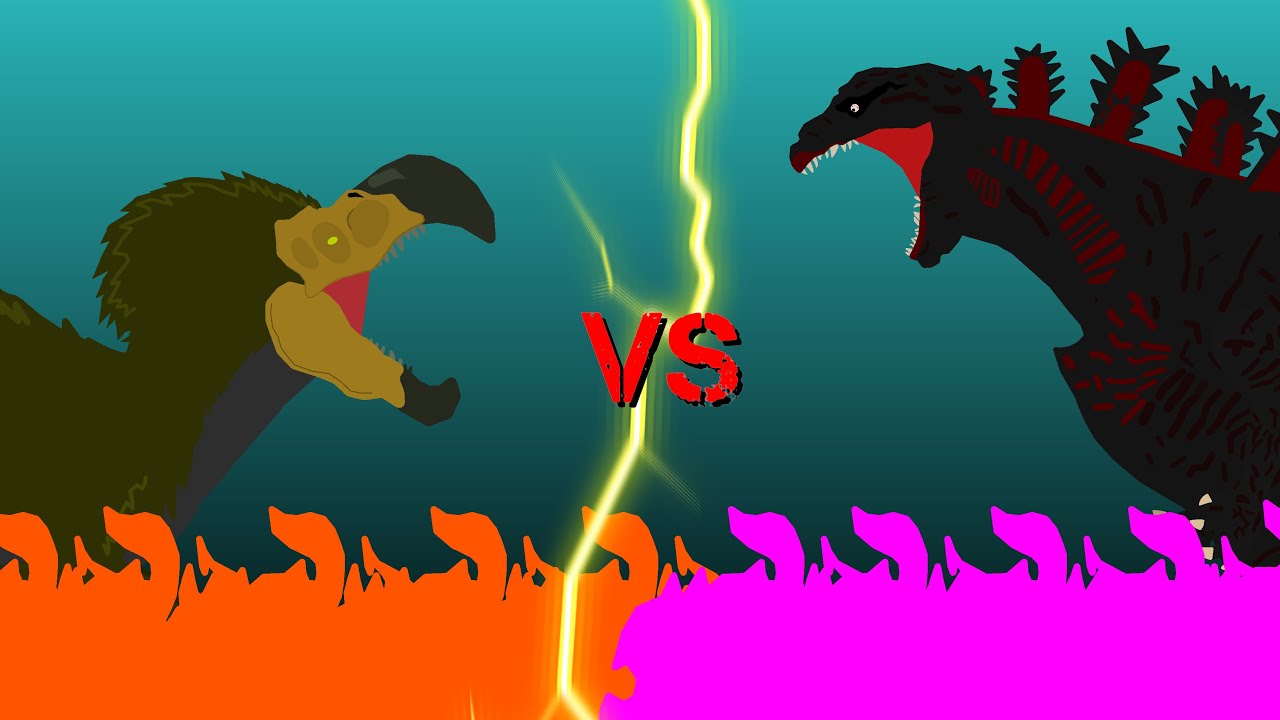 Shin Godzilla VS Dodo Rex ll stick nodes animation