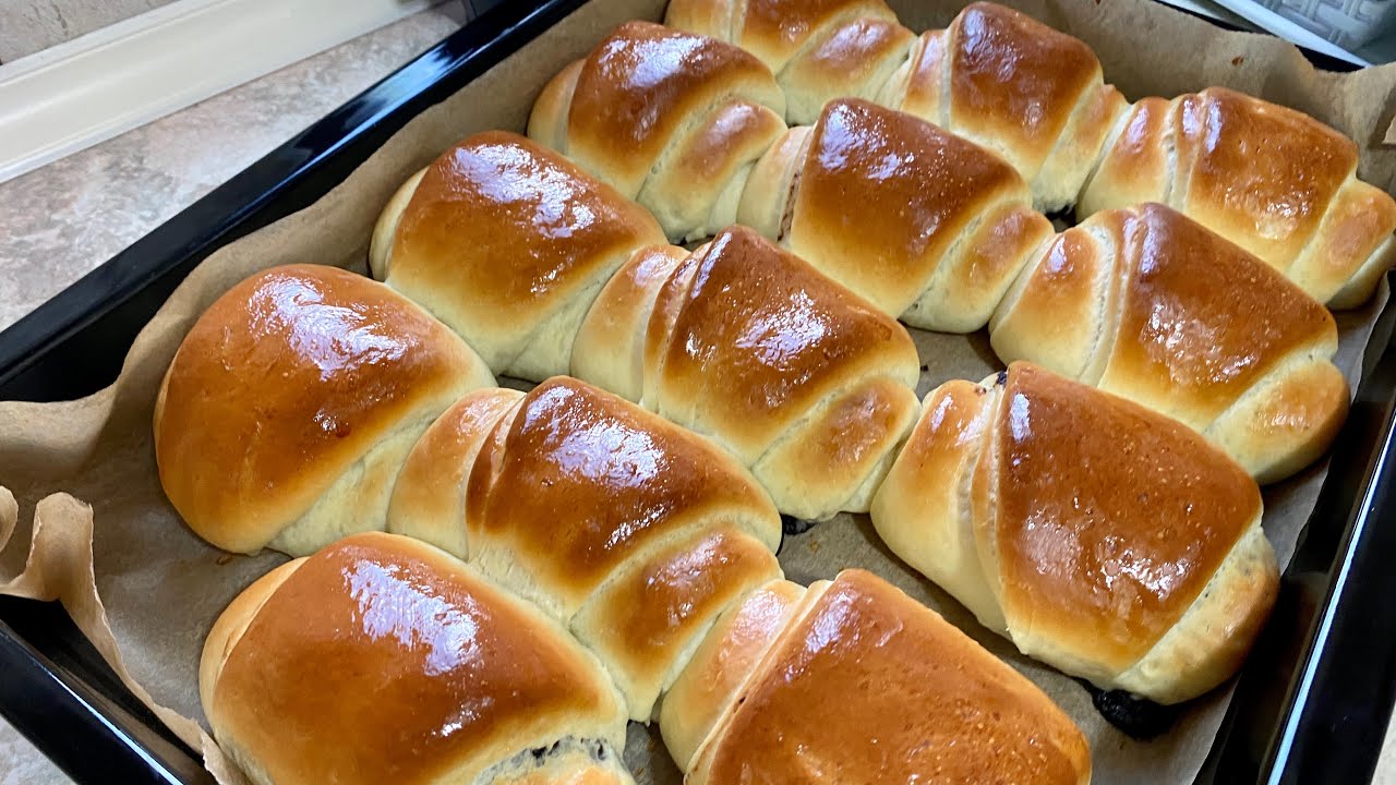 Kifle te embella  te buta pambuk me cokokrem!!!!Softy bake rolls with chocolate 🍫