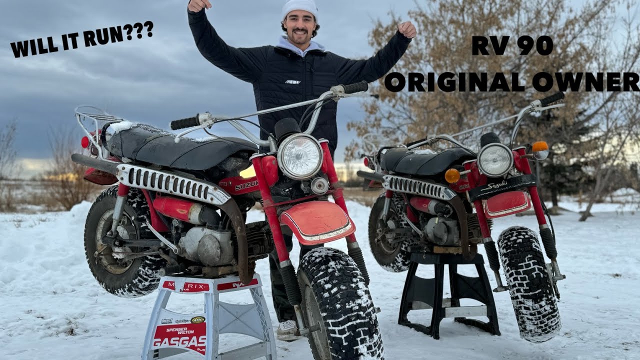 1973 Suzuki RV90 all ORIGINAL (WILL THEY RUN??)