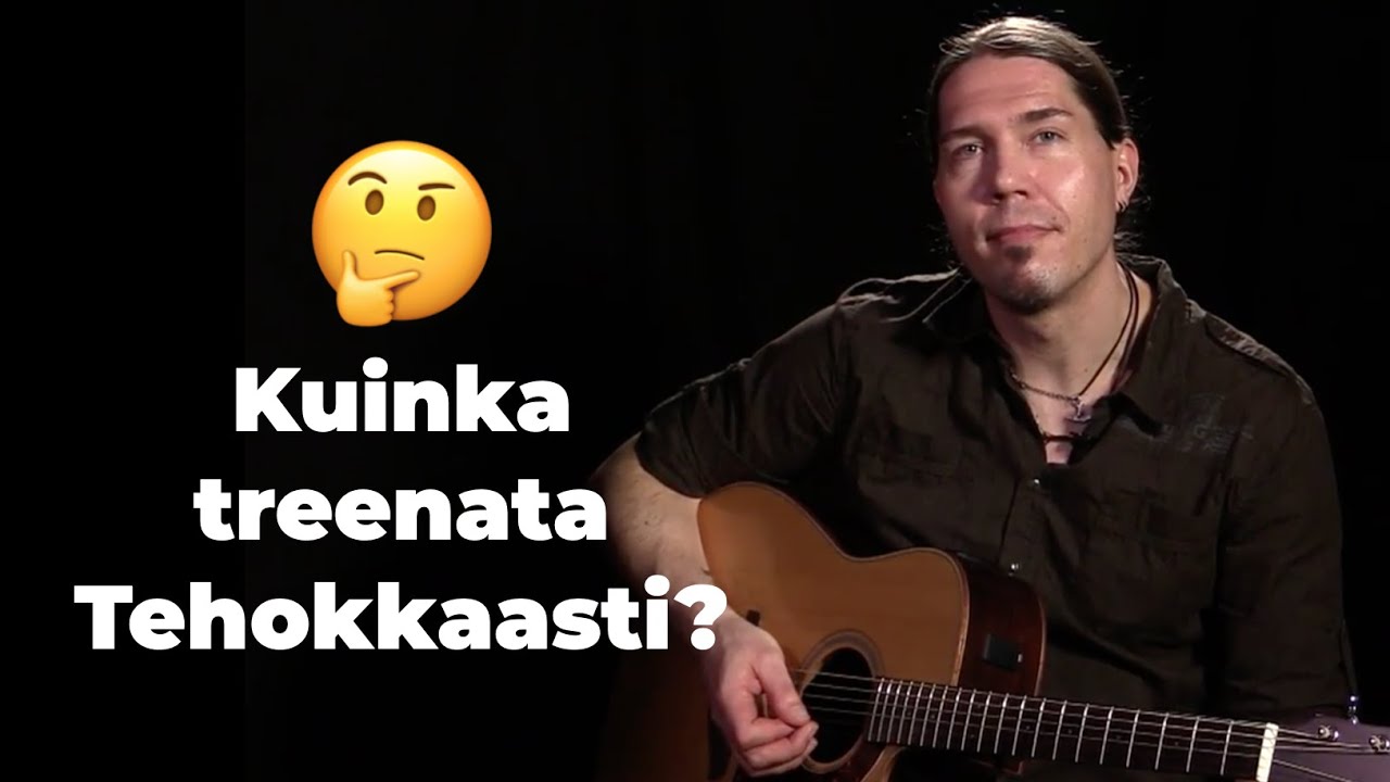Harjoitteletko kitaransoittoa oikein?