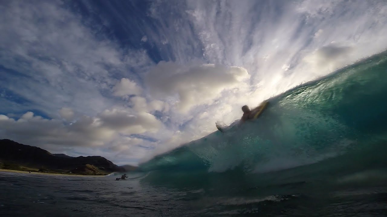 GoPro: Hawaii Weekends - Bodyboarding Makua Beach Shorebreak 13 Dec 14
