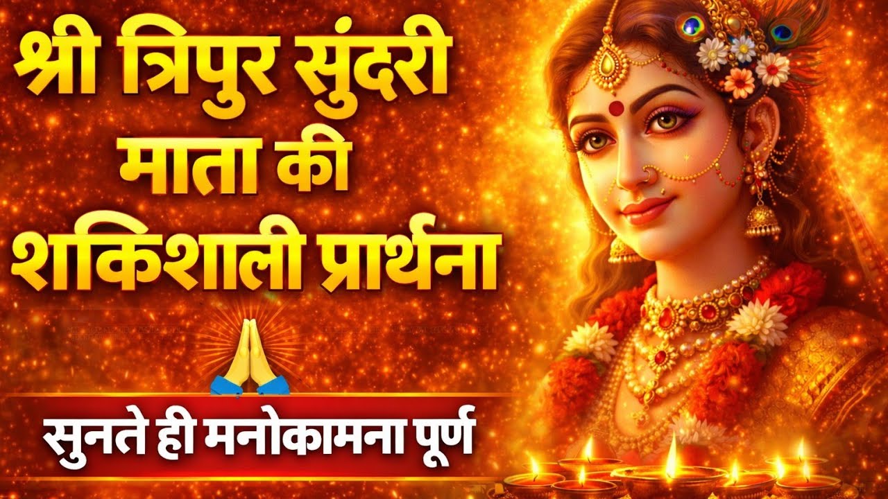 🙏 श्री त्रिपुर सुंदरी माता की करुणामयी प्रार्थना | जीवन में सुख और शांति पाएँ